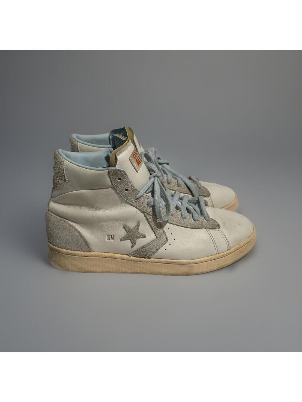 Size 10.5 - P.J. Tucker x Converse Pro Leather High Vintage White
